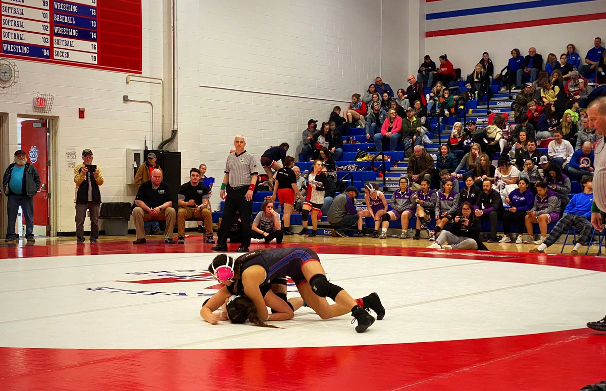 MHSMonarchsAD's tweet photo. 🤼‍♀️ | The Monarchs are dominant on the mats today and are headed to states as the OHSWCA DI District Champions! Great job ladies! 

#PTBM https://t.co/sM39H5F1qs