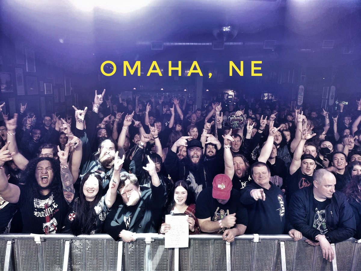 Omaha, NE - YouRuled!
That was an Amazing SoldOut Show with you guys! Cheers!!
Tomorrow the <a href="/decibelmagazine/">Decibel Magazine</a> Tour rolls into Belvidere, IL and we are ready to ThrowDown with you guys! Who’s joining us, <a href="/municipalwaste/">Municipal Waste</a> <a href="/gatecreeper/">GATECREEPER</a> <a href="/enforcedrva/">Enforced</a> &amp; SpiritWorld?
Let’s Go!