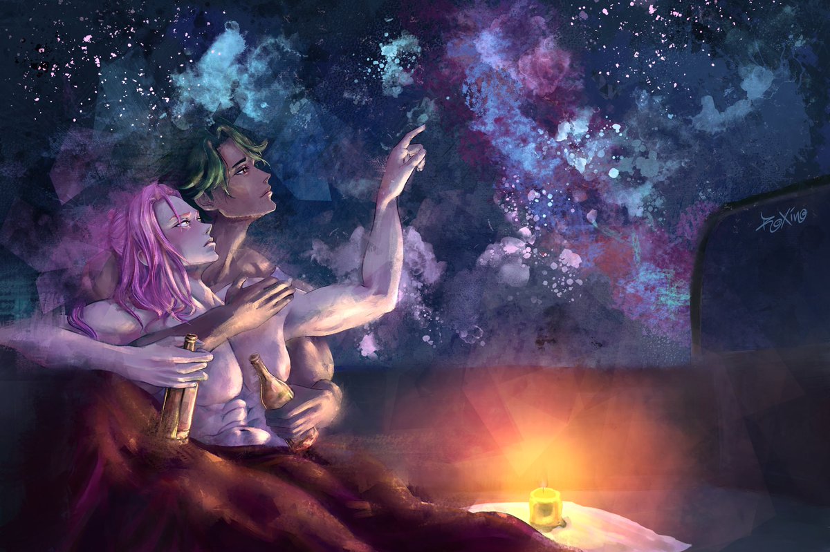 #Joe and #Cherry stargazing on one of their trips 🌸💫🍵

#matchablossom #SK8エスケーエイト #SK8THEINFINITY #joecherry #BL #yaoi #ArtistOnTwitter