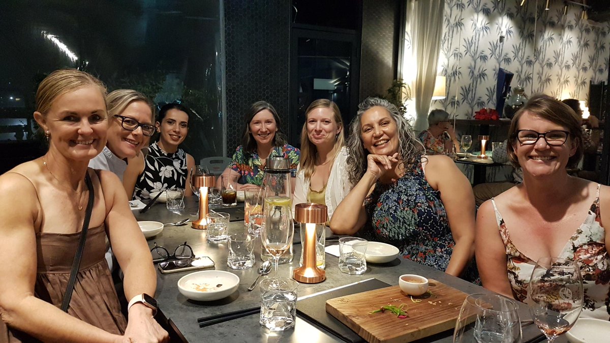 We had fun at our state-based #DCAM2022 wrap-up dinners in Brisbane, Perth & Melbourne, where we reflected on three days of connecting with members, collaborating across nodes & disciplines, & considering how our expertise & interests could contribute to the Centre's vision 🙌