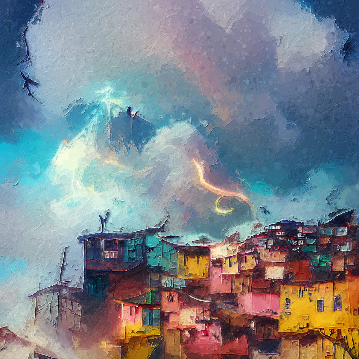 Quebrada, quando vejo o céu, eu sonho.

My interpretation of the neighborhood I live in. When I look at the sky, I dream, I see magic.

My contribution to #BNW22

22 eds, 2tz

versum.xyz/token/versum/1…

<a href="/Br_NftWeek_2022/">Brazilian Nft Week 2022</a>