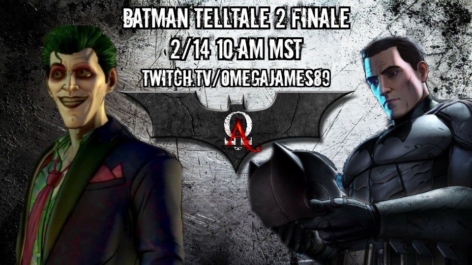 OJames89's tweet photo. Gonna be a hell of a time!  Come by and say Hi!  #twitch #Batman @telltalegames #finale #twitchaffiliate https://t.co/Yi30CwiST7