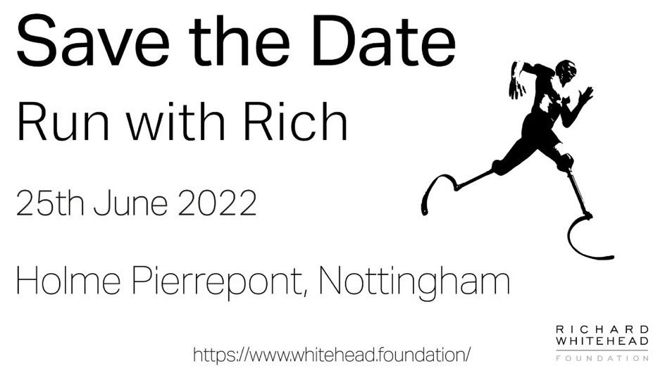 Save the date! Join me for an inclusive running event. In aid of <a href="/Whitehead_Found/">The Richard Whitehead Foundation</a> More details to follow. #believeachieve