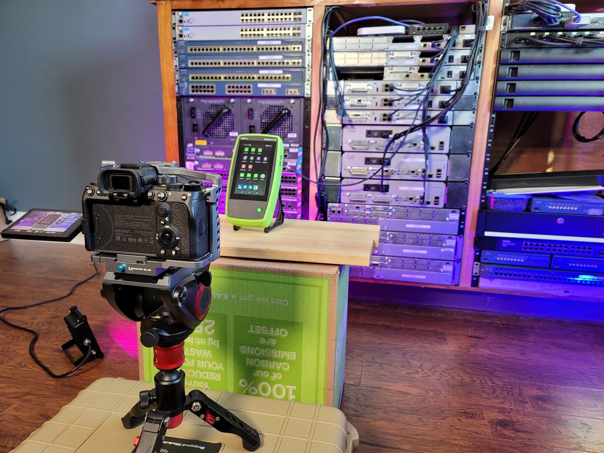 HowdyPacket's tweet image. Doing some product photography for the @artofneteng blog!! Love this EtherScope nXG from @NetAlly. 👀
If this becomes a regular thing, I'm gonna have to step up my studio game 😂
#aone #photography