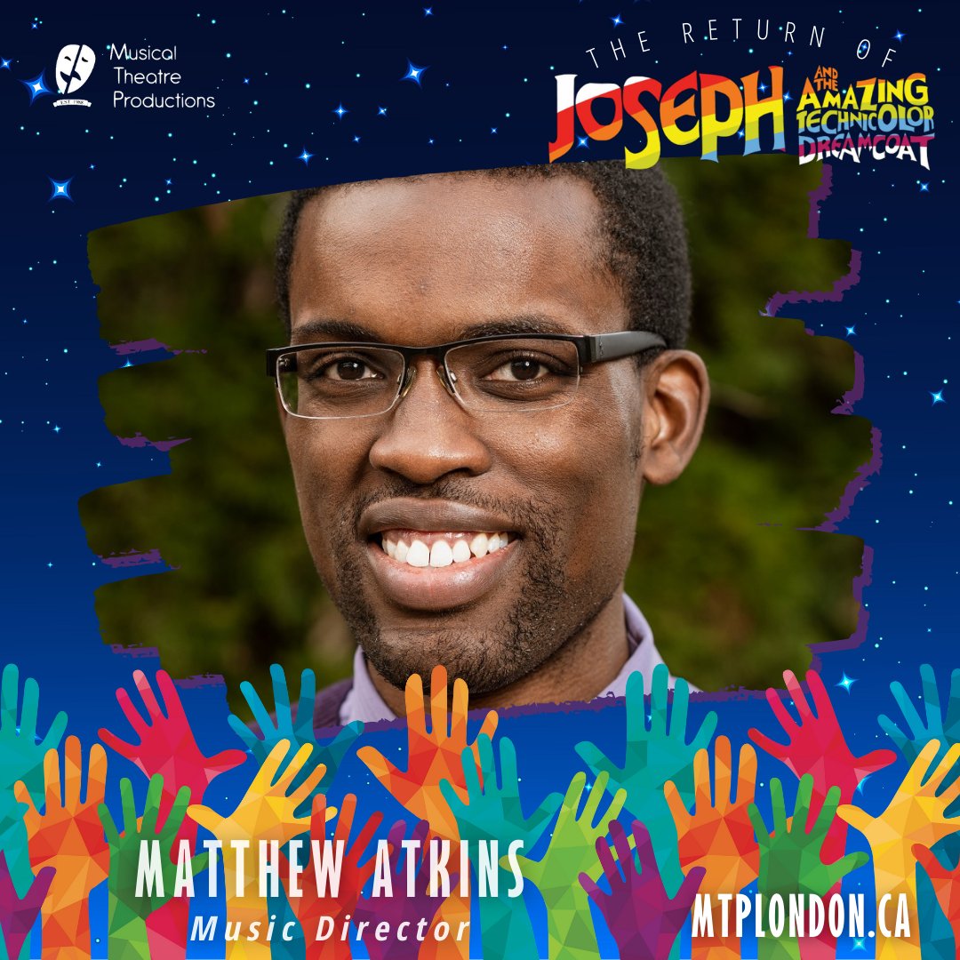 MTPLondon's tweet photo. Next up in our #MeetTheTeam series is Matthew Atkins, making his MTP debut as the music director for this 2nd chapter of #MTPJoseph. A huge thank you to our team of music directors from chapter one, Joel Bradford and John-Paul Larkin. #AnyDreamWillDo β€οΈπ§‘πππππ€π€ https://t.co/gKCc0smbme