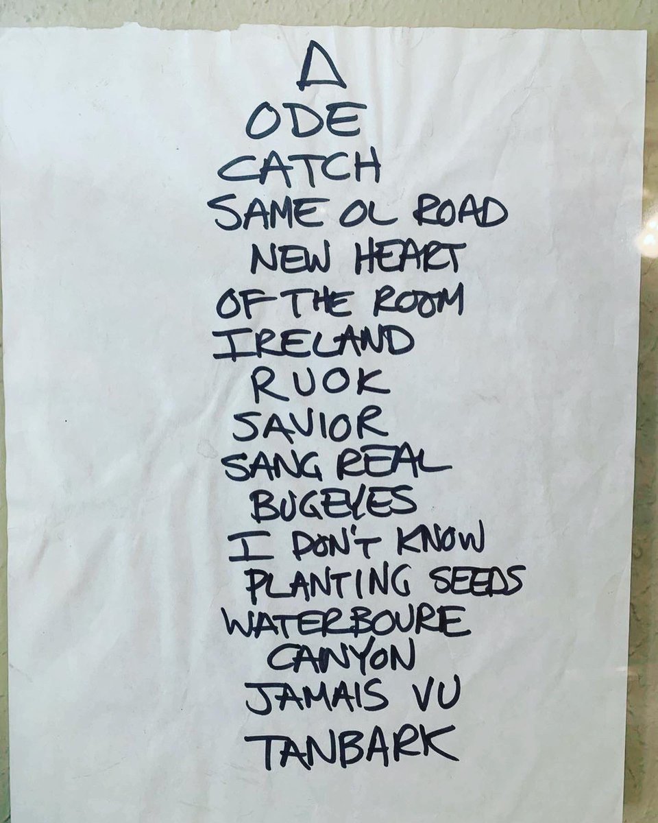 dredg's tweet photo. Got a set list? …post a pic. 
THREAD. 👇🏼

(Tulsa, OK. Somewhere in the past)
#dredgvault #GavinsTypewriter https://t.co/7CSAgbAsvt