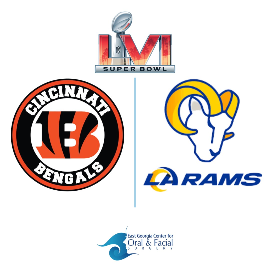 EGaOralSurgery's tweet photo. 🏈 Ok, take your pick! Who's it gonna be...Rams or Bengals?

#statesboro #swainsboro #eastgeorgia #oralsurgery #superbowl #sunday https://t.co/kDsAzXaHOu