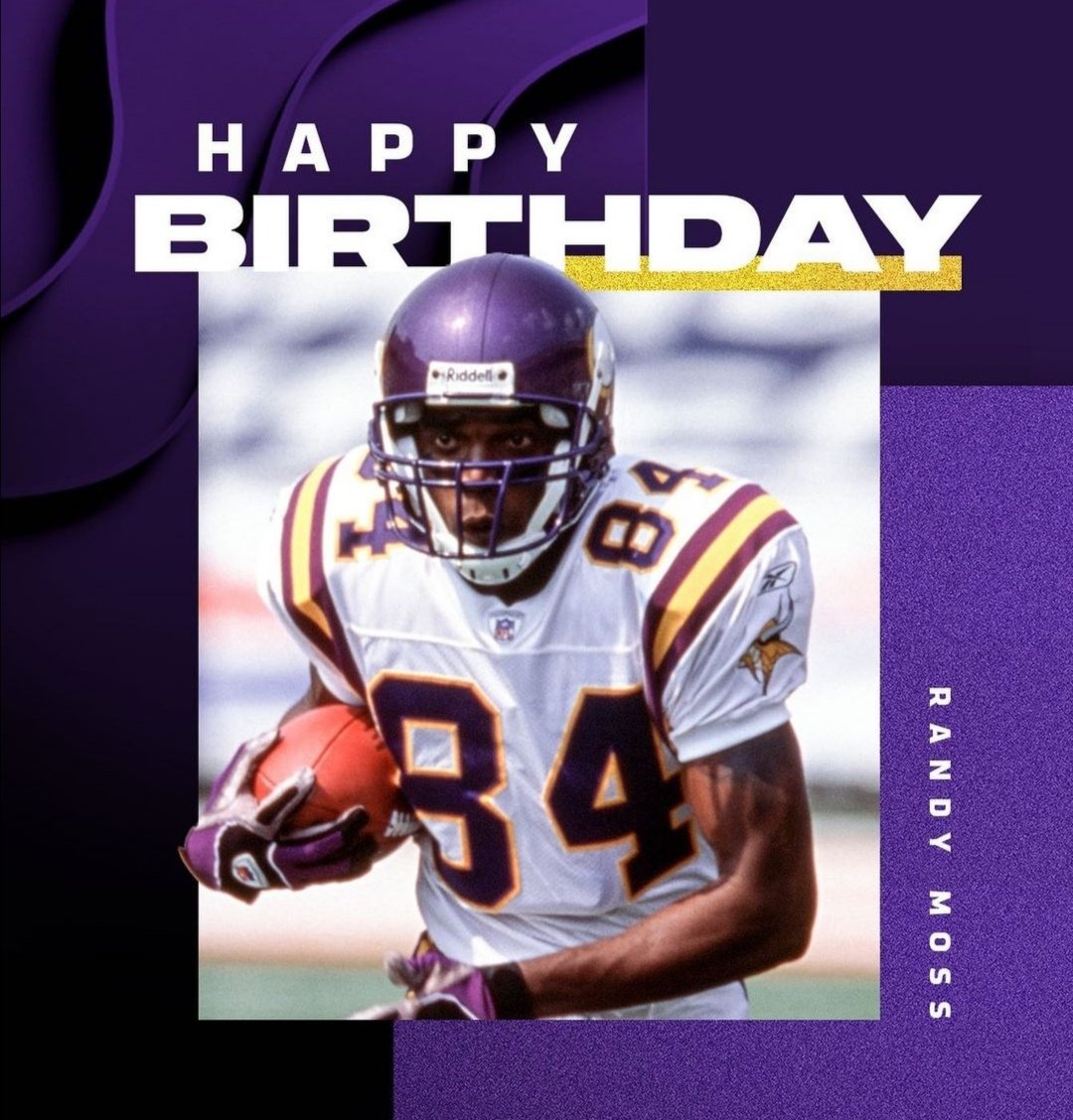 Happy birthday, Randy Moss.              