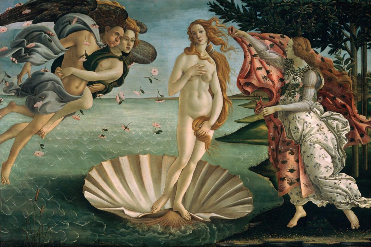 arteaIdia's tweet photo. "The Birth of Venus" (1485), Botticelli (Italia) - Bajo Renacimiento https://t.co/8HJ6ffeWks
