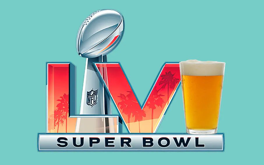 drinkwhen's tweet image. Cheers! 🍺🏈 EXTREME VERSION: Drink When anyone says “Rams” OR “Bengals”. If you’re extra daring, add both.
Full game here: buff.ly/3GMowNv #drinkwhen #superbowl #SuperBowlLVI #SuperBowl2022 #drinkinggame #superbowldrinkinggame