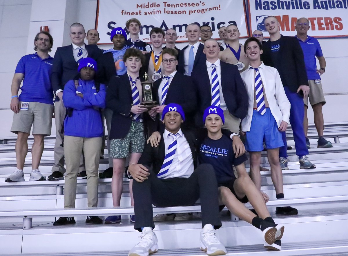 McCallie Swimming & Diving (@mccallieswim) on Twitter photo Wrapping up this season with 2nd place at the TISCA State Meet. The team walked away with 4-1st place medals, 2-2nd place medals,5 school records,2 state records, 6 All-American times, men's coach of the year(Corcoran) & TN Swimmer of the Year (Powe). #GoBigBlue <a href="/McCallieSports/">McCallie Athletics</a> Wrapping up this season with 2nd place at the TISCA State Meet. The team walked away with 4-1st place medals, 2-2nd place medals,5 school records,2 state records, 6 All-American times, men's coach of the year(Corcoran) & TN Swimmer of the Year (Powe). #GoBigBlue <a href="/McCallieSports/">McCallie Athletics</a>