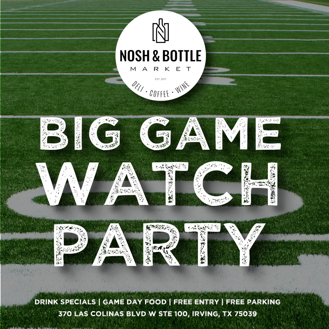 NoshBottle's tweet photo. 🏈 Are you ready for some FOOTBALL? 🏈 The game starts soon! Come join your friends at Nosh &amp; Bottle and make our place your neighborhood living room. 
https://t.co/mxWJF1H7jL https://t.co/DwGH7vN0rP