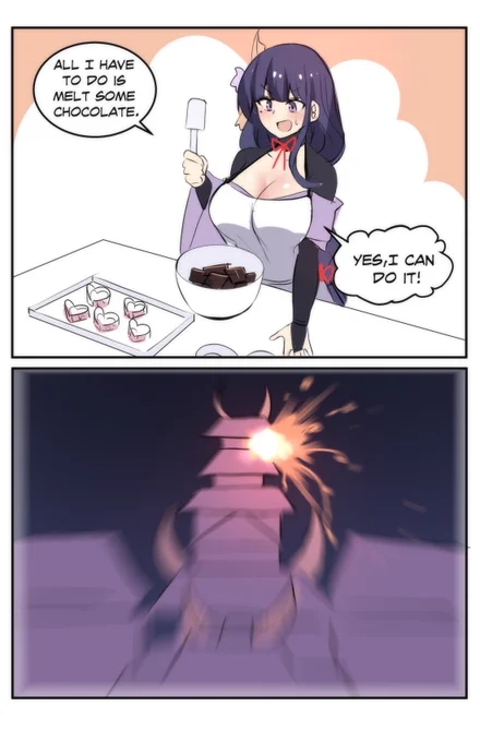 Ei-chan's valentine's chocolate ❤️w❤️ 🍫

#GenshinImpact #raidenshogun 