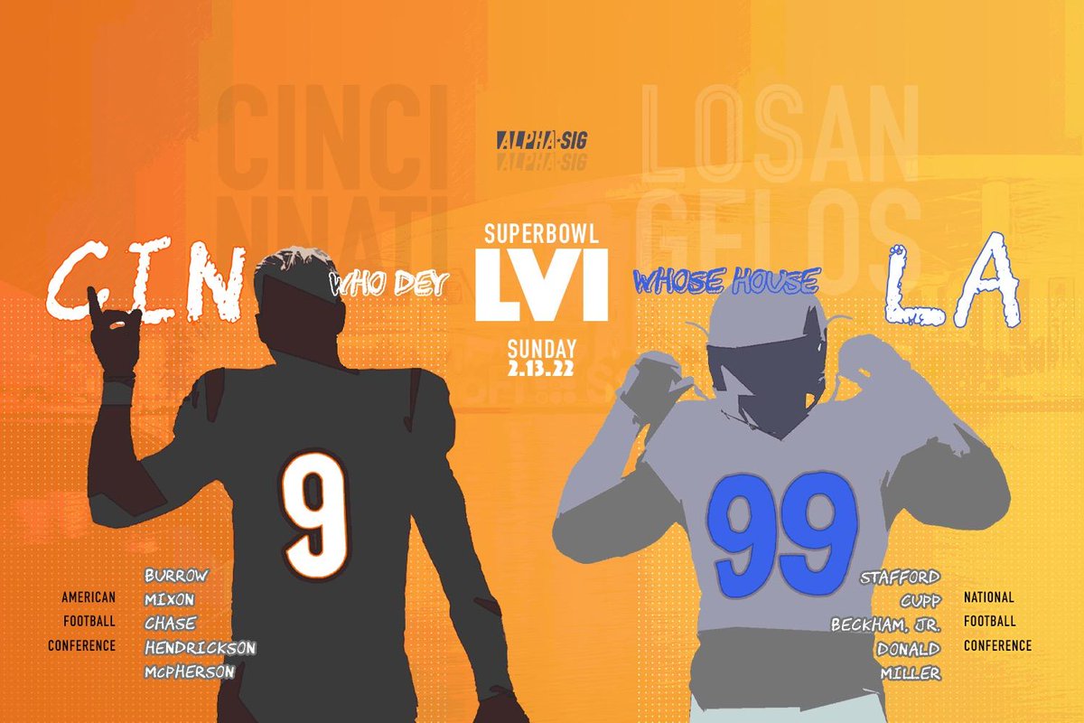 alphasigs's tweet photo. Who you got?

#SuperBowl #WhoDey #WhoseHouse https://t.co/h65qRtoy21