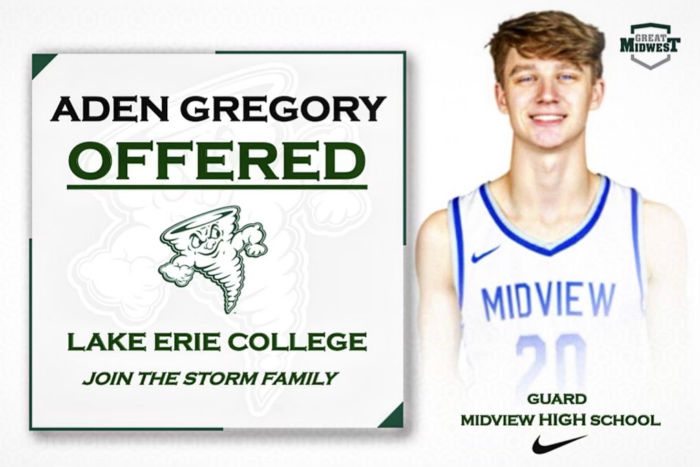 I’m excited to announce I’ve received my first offer from <a href="/lakeeriembk/">Lake Erie Storm Men's Basketball</a>! Thank you to Coach Conley and @Bobby_Hain for believing in me!
