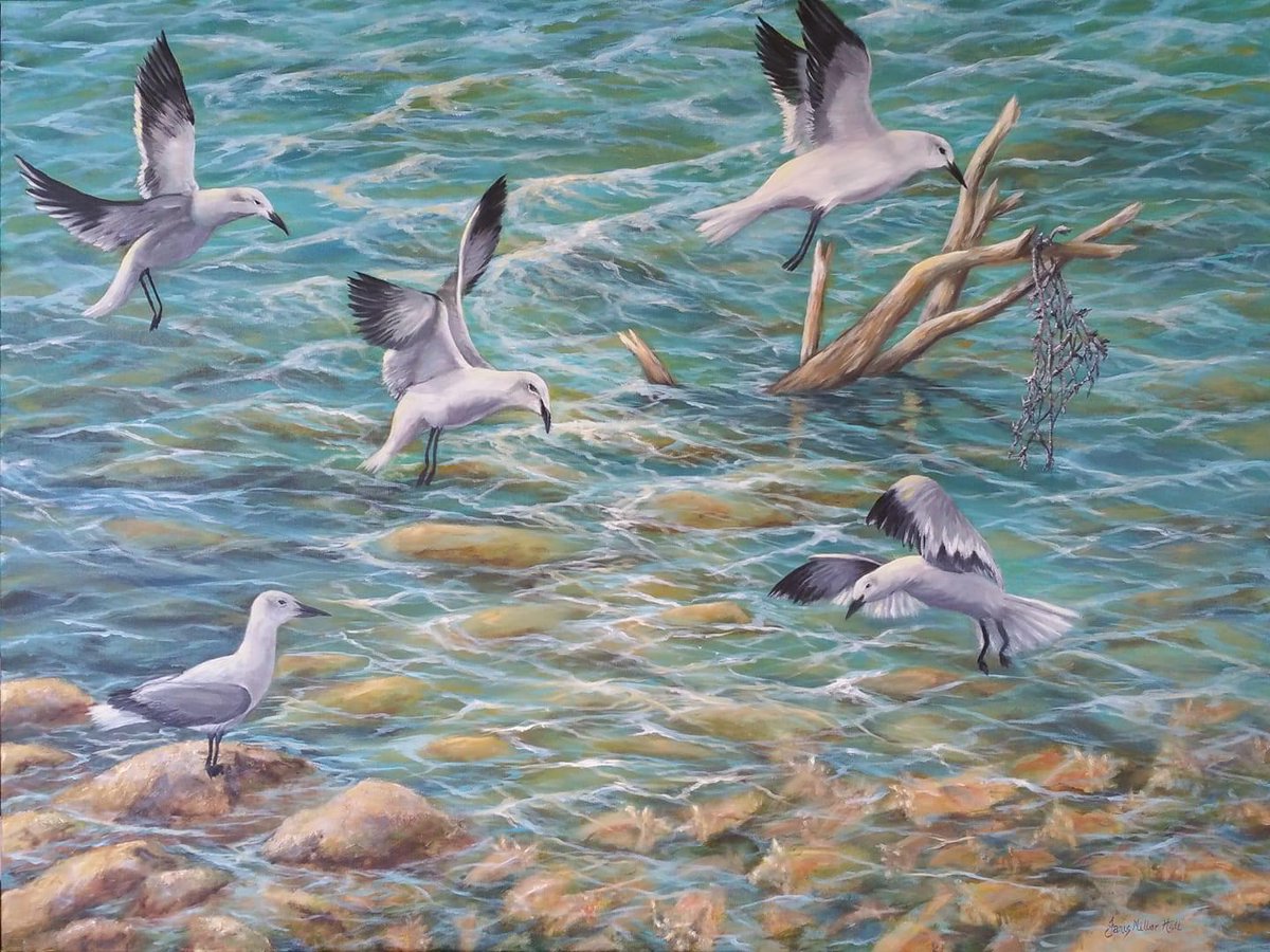 "The Clean Up Crew" by Janis Miller Hall is a stunning 40x30 oil painting by our artist Janis Miller Hall - part of our current show and sale at the Kanata Civic Art Gallery.  Exhibit ends this Sunday the 6th!  2500 Campeau Dr., Kanata is the place to be.🎨