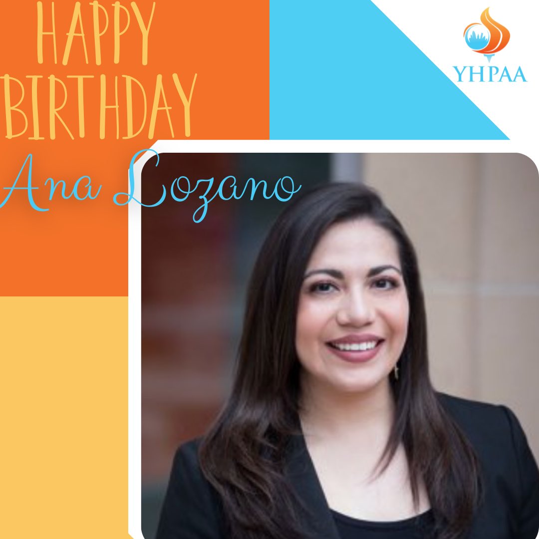 YHPAA's tweet photo. 📢#ATTENTION📢
Join us in wishing our Social Events director, Ana Lozano, a very #happybirthday! 🎉 

¡#Felizcumpleaños! 🥳🎊 https://t.co/2qKNAir6in
