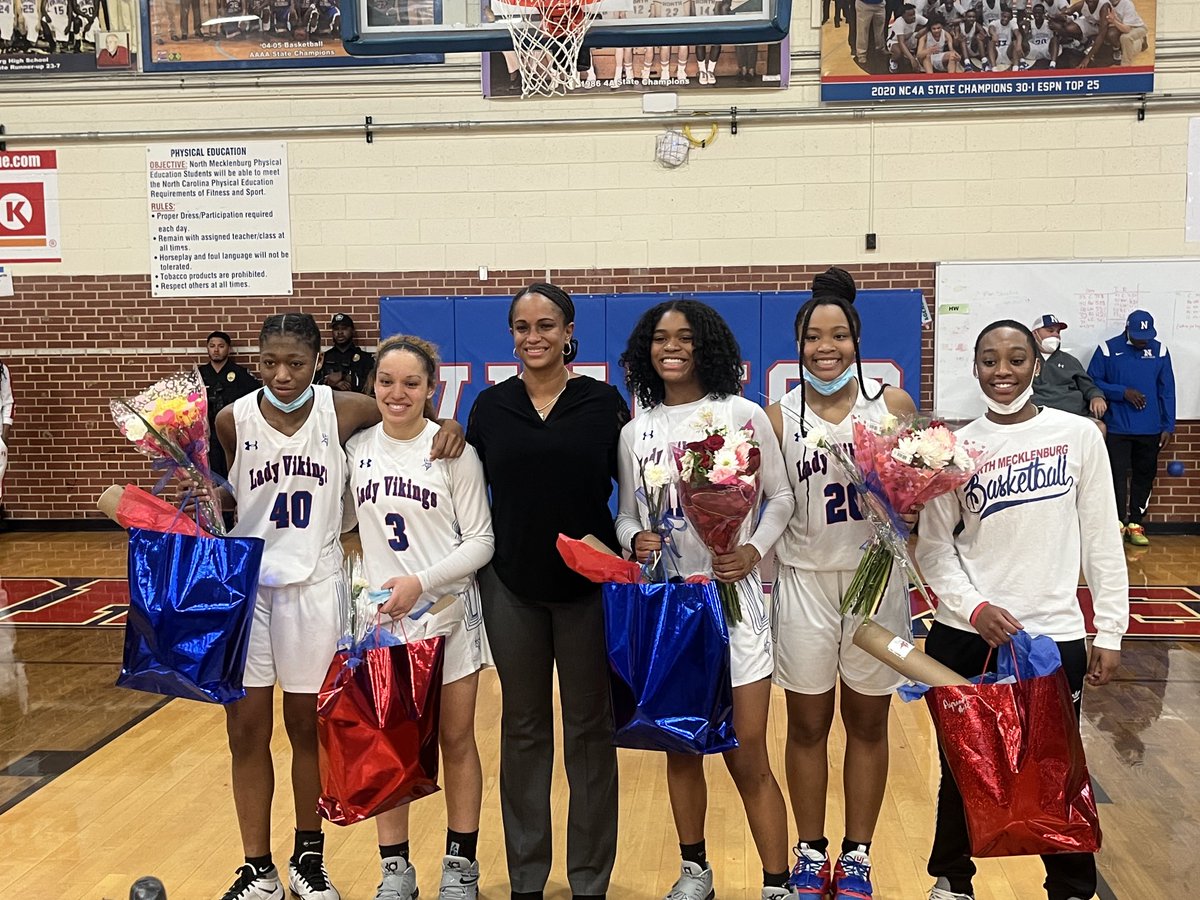 Congratulations to our Lady Viking seniors, way to end the regular season!!!