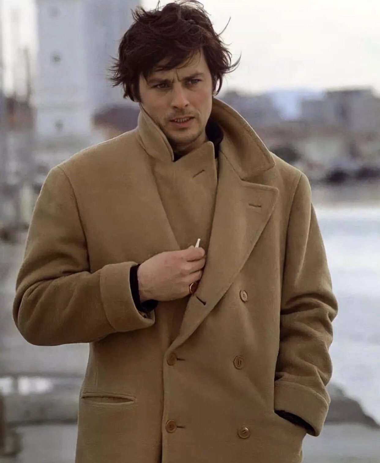 Alain delon trench coat top