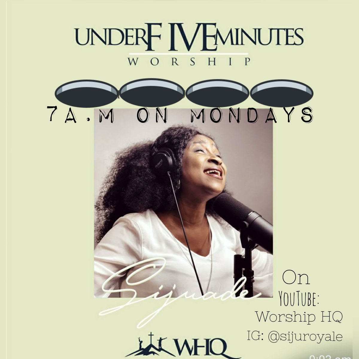 youtube.com/channel/UChp7z… kindly click link to subscribe and stream Under 5 minutes worship on Mondays by 7a.m... Pls share😍😁🙏