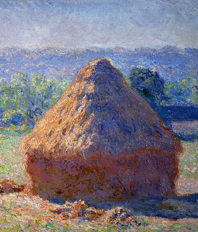 Parliament lawn today // Claude Monet, Haystacks, c.1890.
(Image: @coughlthom )
#nzartparallels