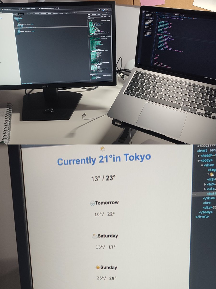 Cazcodes1's tweet image. Working on my first piece of code homework for @shecodesio Workshops. Learning all about CSS/HTML. Happy Sunday 💻😊#beginnercoder #shecodes #coding #womenintech #stem #technology