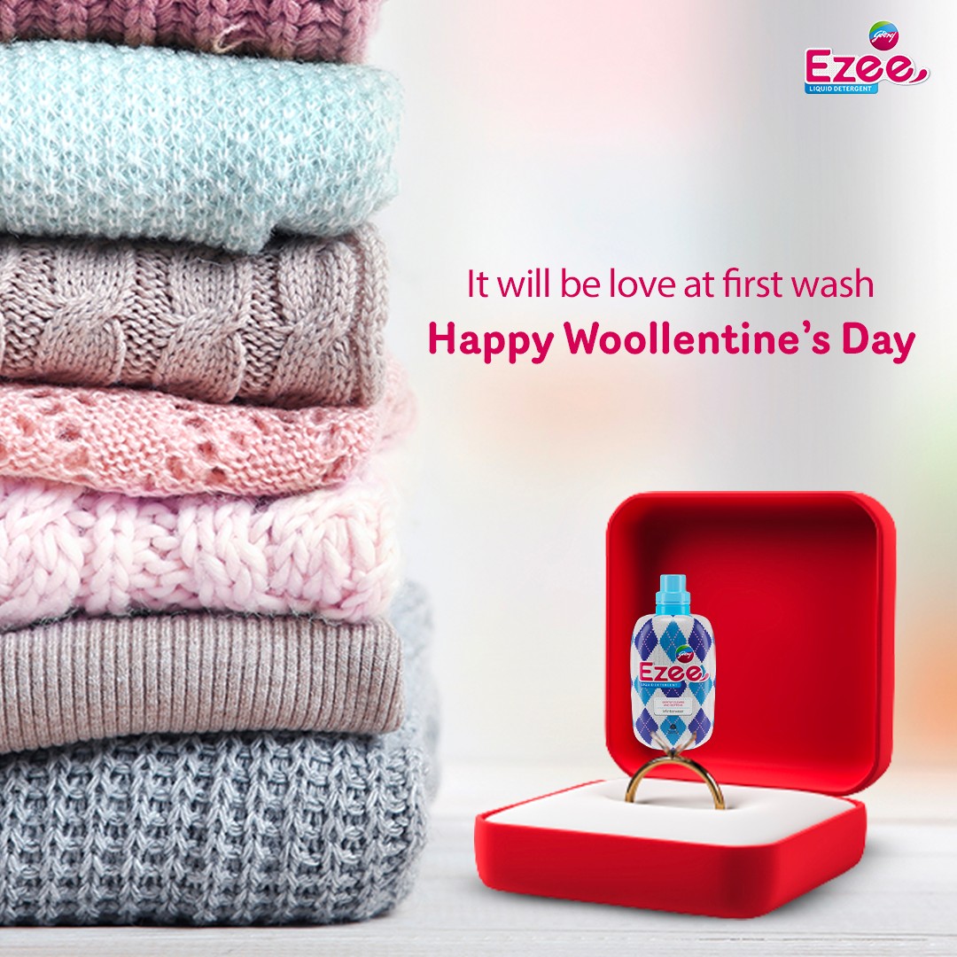 All it takes is one wash to fall in love with #GodrejEzee 😍
We wish you a warm and happy #ValentinesDay 🧶

#Ezee #WinterWear