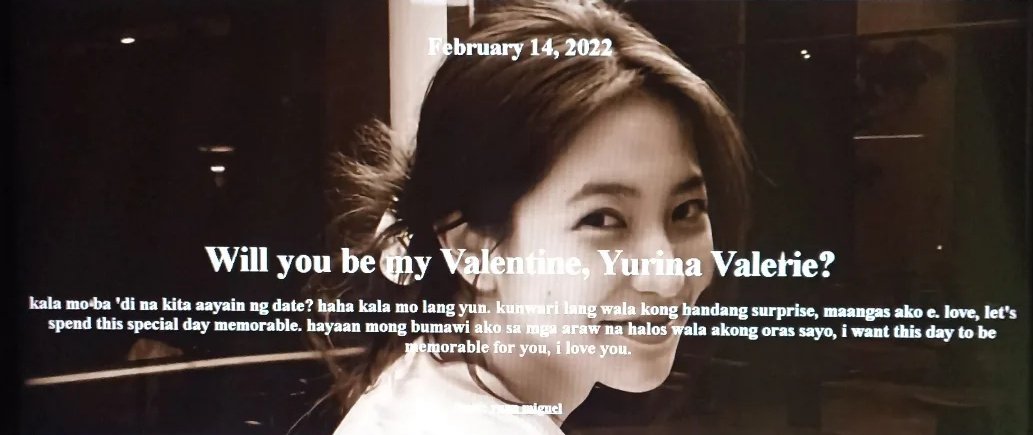 he told me may favor siya and then tadaa gulat ako pag bukas ko ng file. such a cutie. i love you, migo baby. 💗 happy valentine's day, my minamahal!