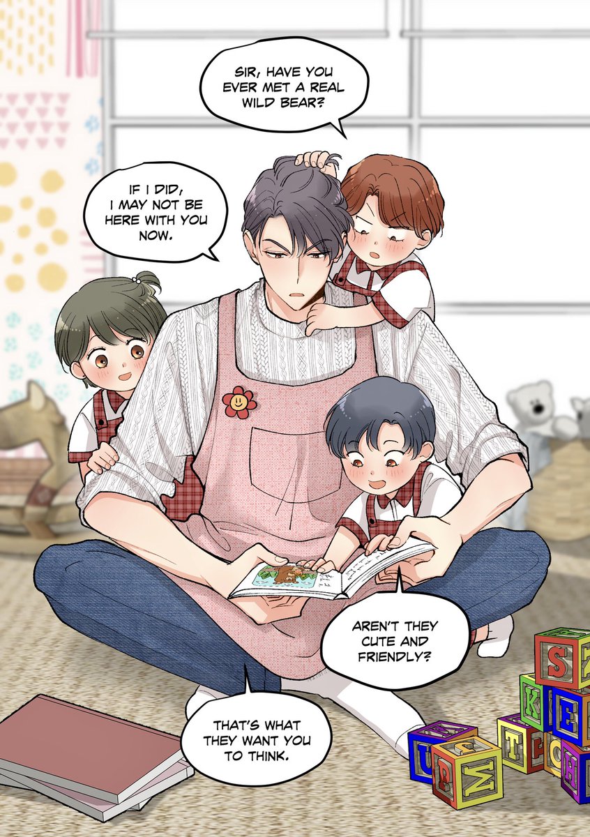 Krisopras Preschool AU 🌸🌼

Apparently Pak Nev has endless patience when it comes to kids, even towards a talkative and carefree Pranadipa siblings! 
