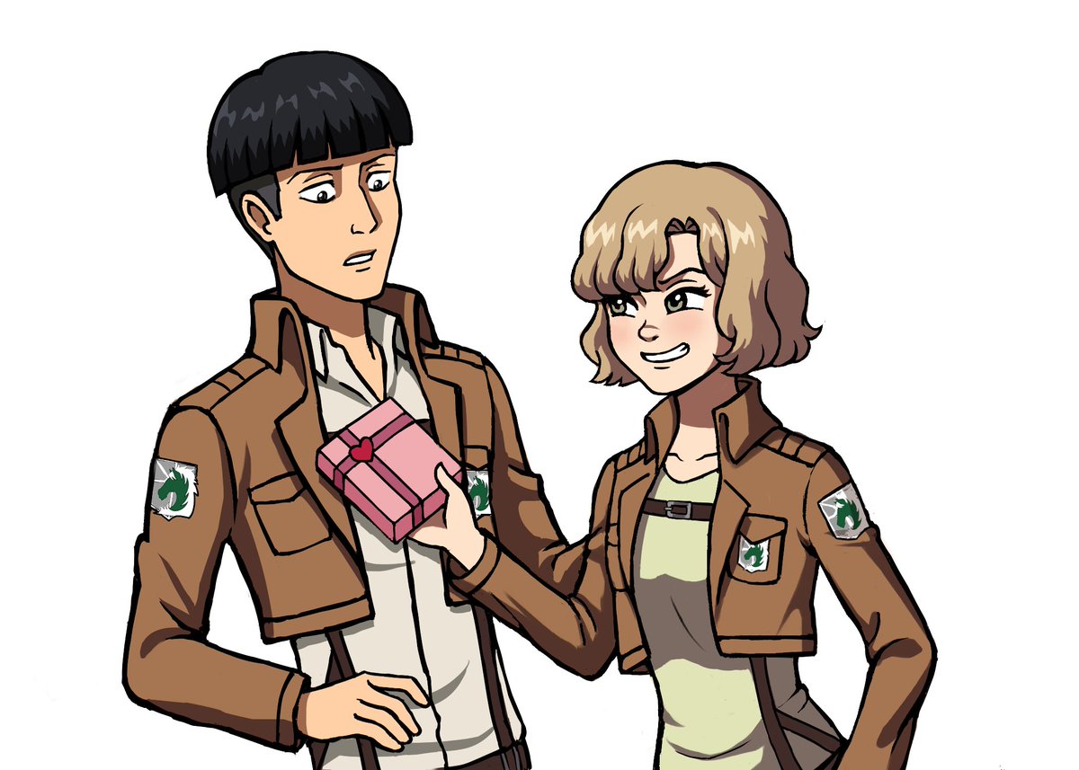 Отмечаю Валентинов день, рисуя свой отп

#aot #hitchdreyse #marlowefreudenberg #ルロヒチ