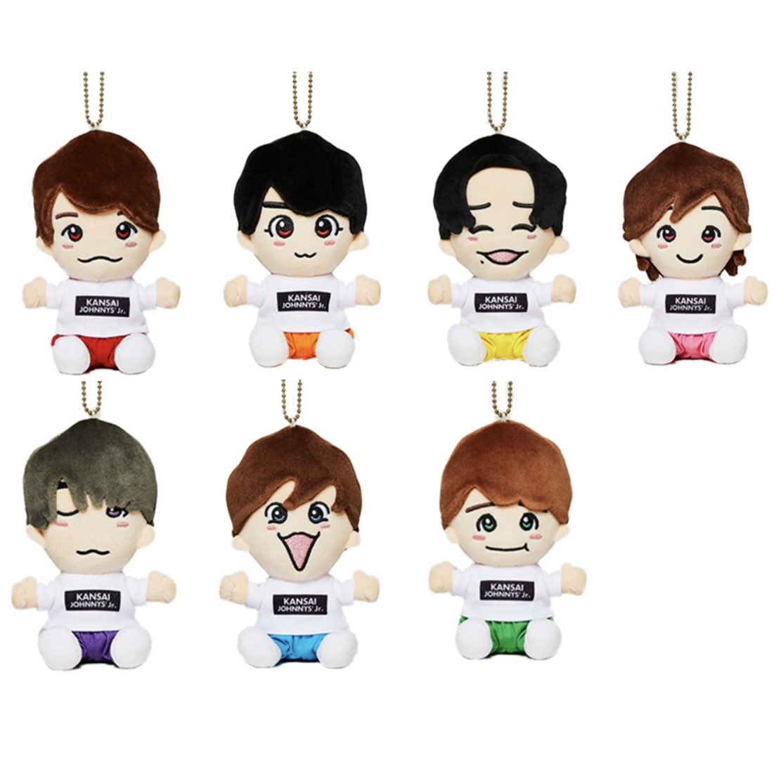 なにわ男子 アイドルキャラクター ぬいぐるみ 7体セット ローソン