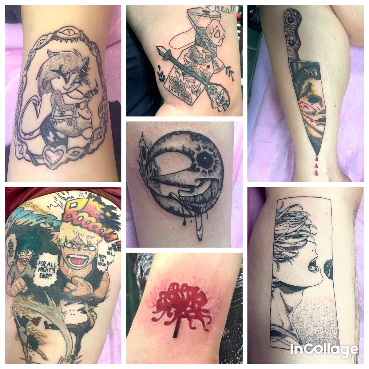 sheepscribbles's tweet image. Last 7 tattoos of my tattoo apprenticeship