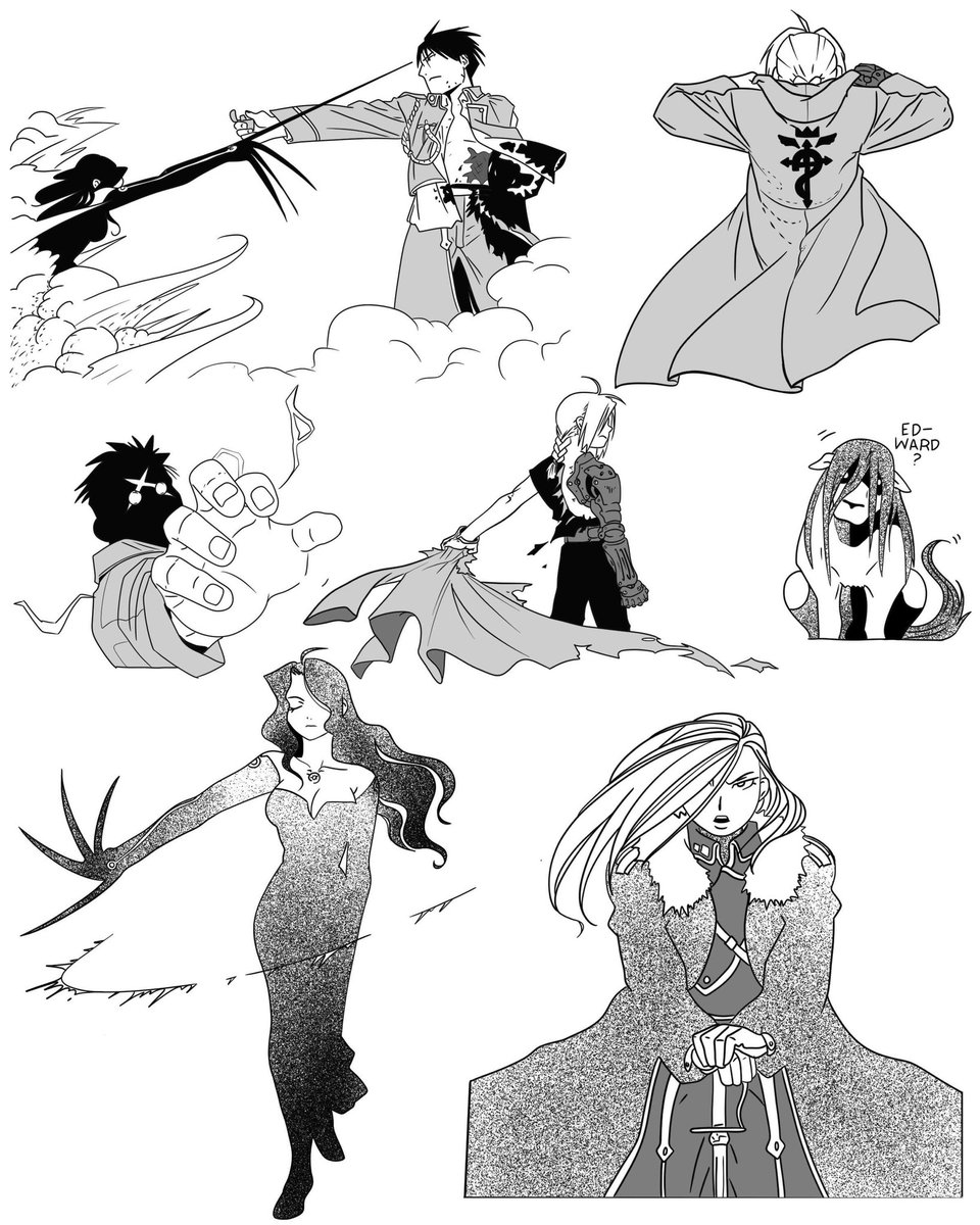 sheepscribbles's tweet image. Fullmetal alchemist flash designs