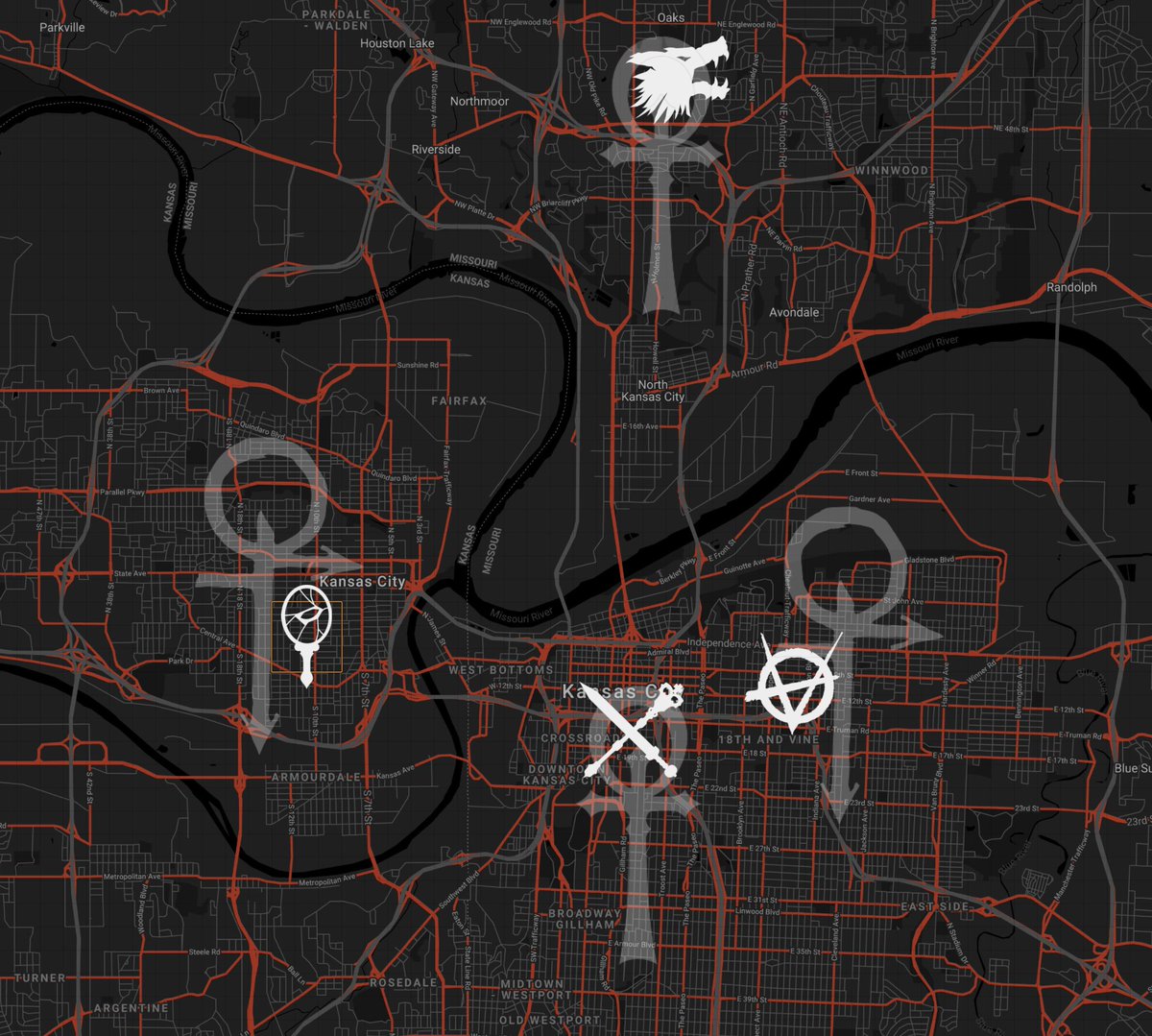 thingsikeep_rpg's tweet photo. Setting up Foundry VTT so I can create maps for tracking domain, locations and alliances. I'm happy with the results so far. This is for my in person game and my solo games (stream maybe). Not for sale. V5 needs an official Foundry Release. #vampirethemasquerade #worldofdarkness https://t.co/woLiCImyen