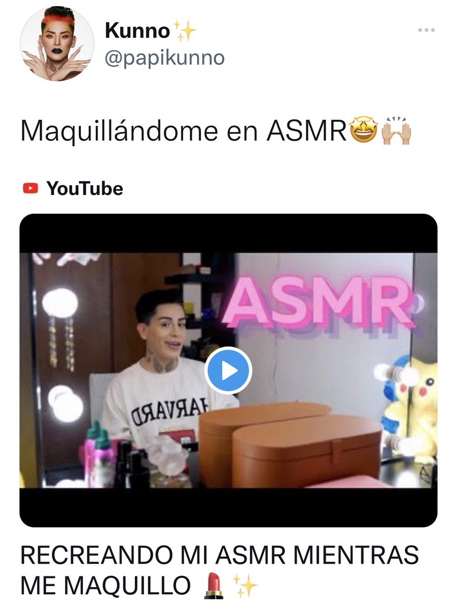 BrilloInforma's tweet photo. 𝗔𝗦𝗠𝗥 son las siglas de Autonomous Sensory Meridian Response (Respuesta Sensorial Meridiana Autónoma) y son usadas para etiquetar vídeos que se dedican a eso: a relajarnos mostrándonos cosas que siempre estuvieron ahí. https://t.co/psneBmWV7N https://t.co/BsllMGbwYy