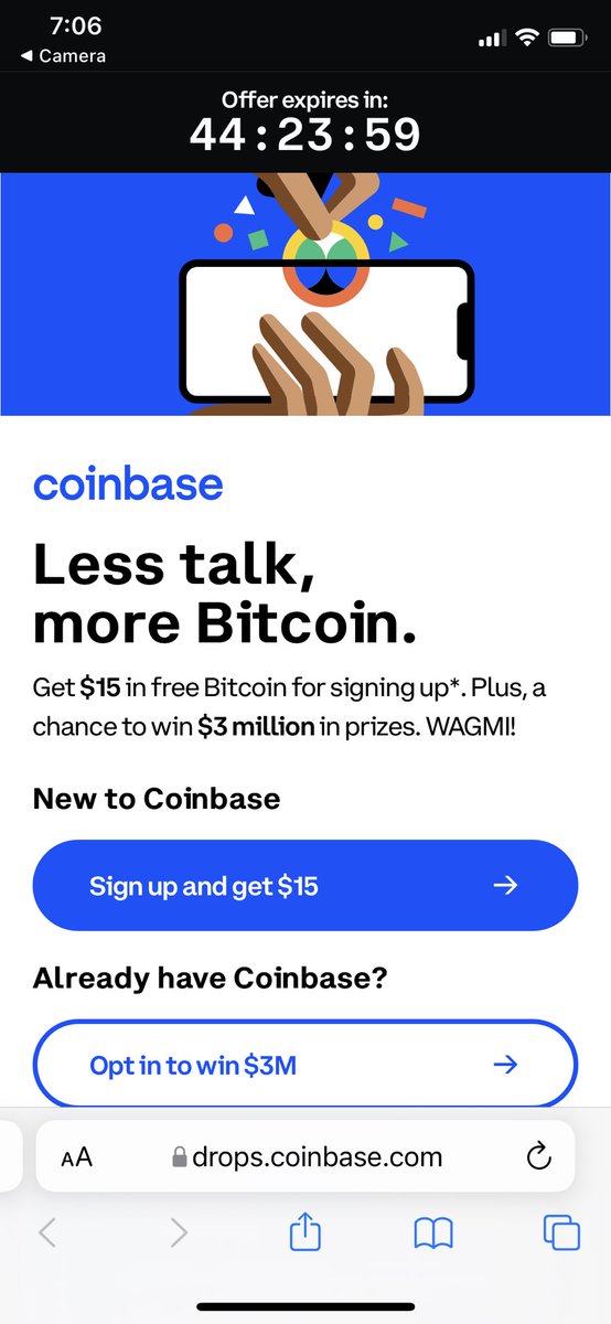 AARLisa's tweet photo. Coinbase - quite a bit of coins for that spot but you got me - I snapped the QR code. #BrandBowl #TweetMeet #AARLisa #3percentSB #SuperBowlLVI https://t.co/FvkzoLdCBc