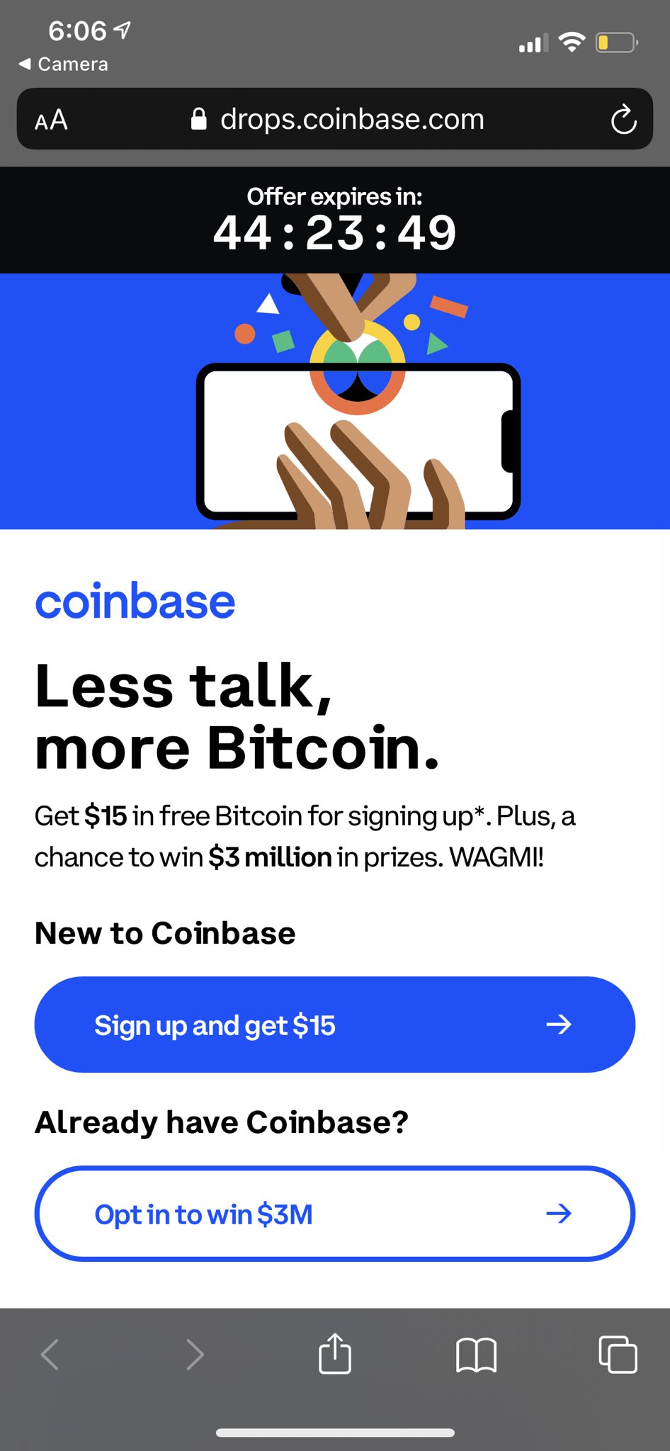 coinbase qr commercial