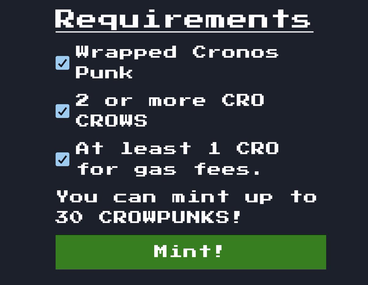 Vassi's tweet photo. If someone wants to get a package deal of 30 @cronoscrocrow and @CronosPunk_Fam breeded #crowpunk eggs.. with or without the crows & and a punk. Just let me know π°
#crofam #CronosNFT https://t.co/jptj8zlv8Z
