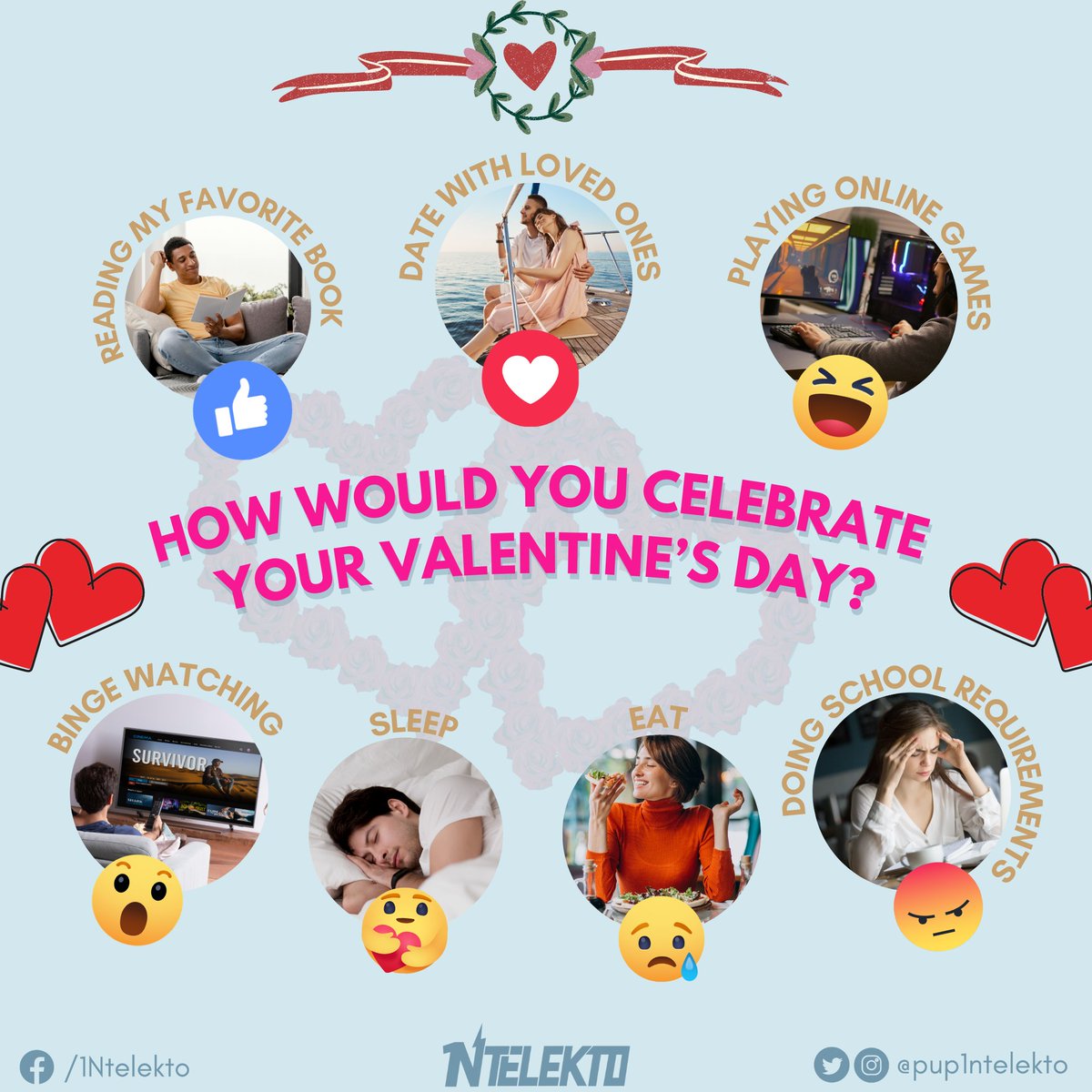 Valentine's day is self-love day!

This day isn't just about romantic couples but also about those who have learned to love themselves even without partners.

Let us know how you will celebrate this day.

Happy Self-love Day, Intelektwals!

#ValentinesDay
#SelfLoveDay
#1Ntelekto