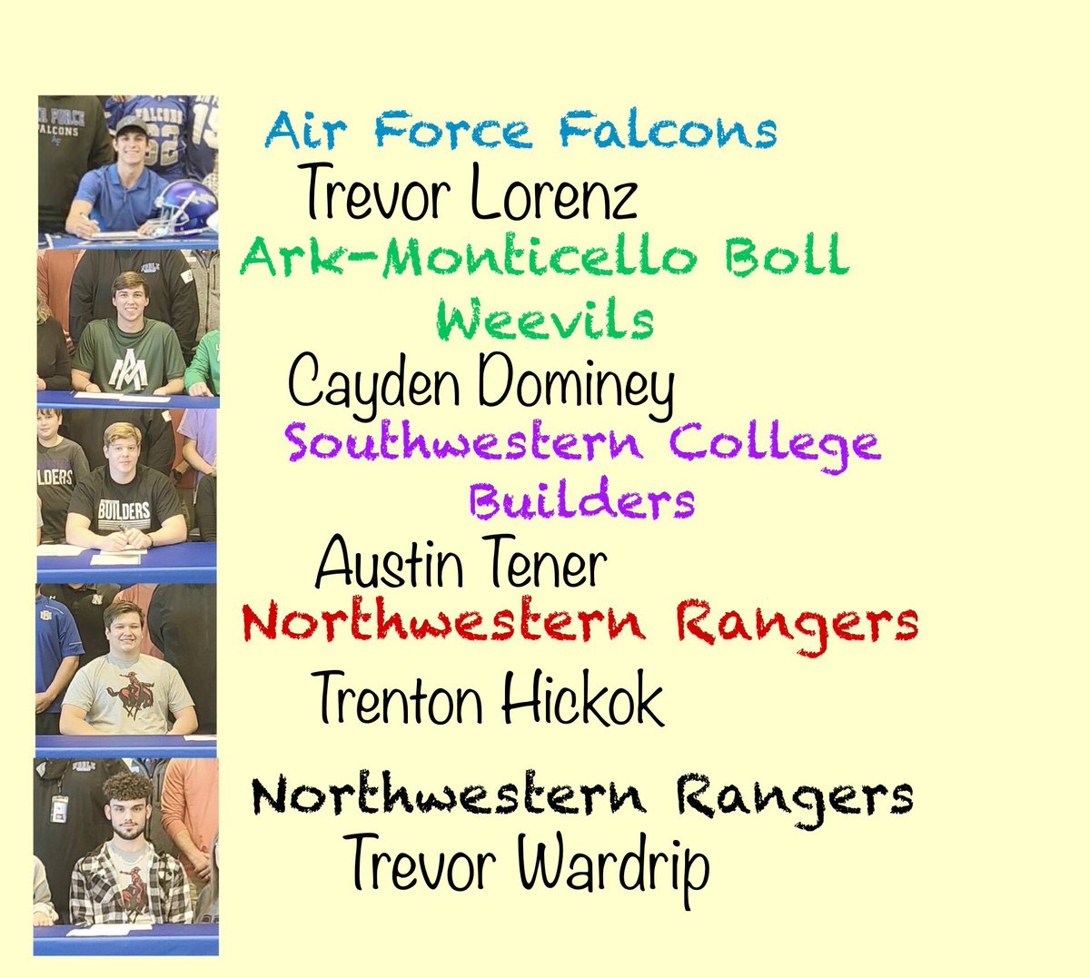 Congrats to our class of 2022 college signees 
#GoBears