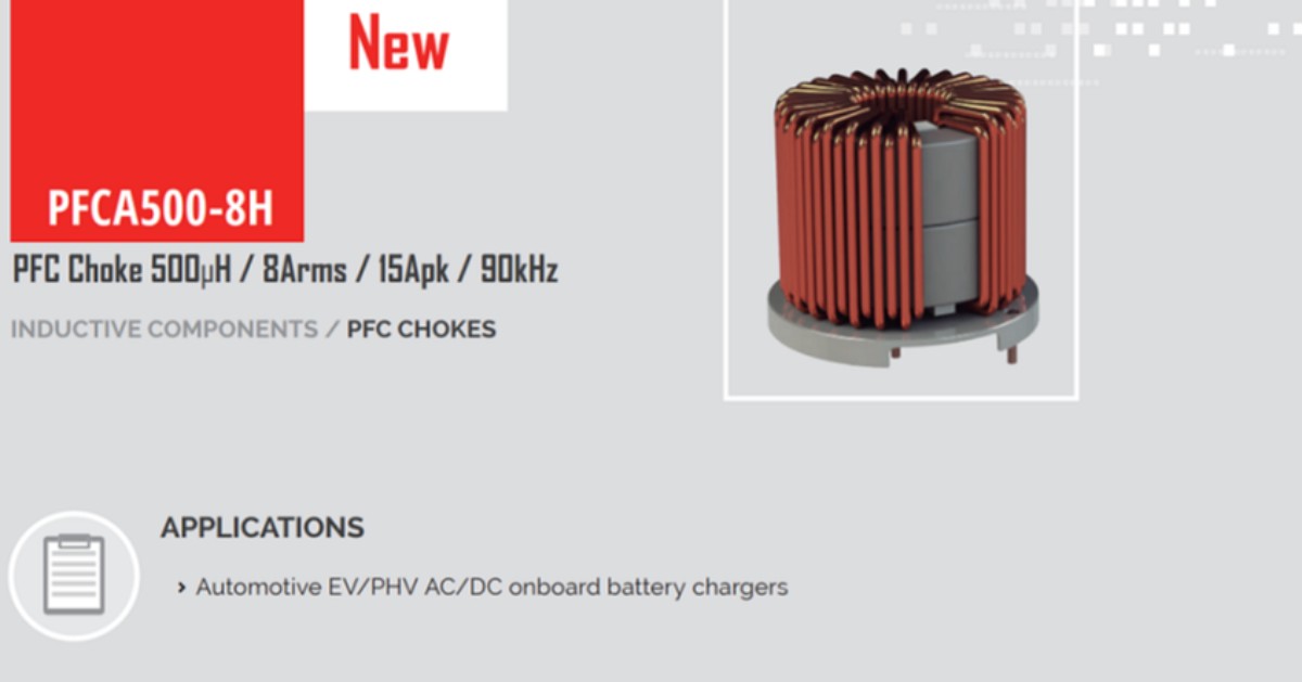 premogroup's tweet photo. Improve your #EV #PHV AC/DC OBC with our PFC #Chokes ⚡PFCA500-8H⚡ for interleaved 3.5kW operation.
▶️ https://t.co/gJjDwfXIz3

#electricvehicle #onboardcharges #inductivecomponents https://t.co/1sLBGawLts
