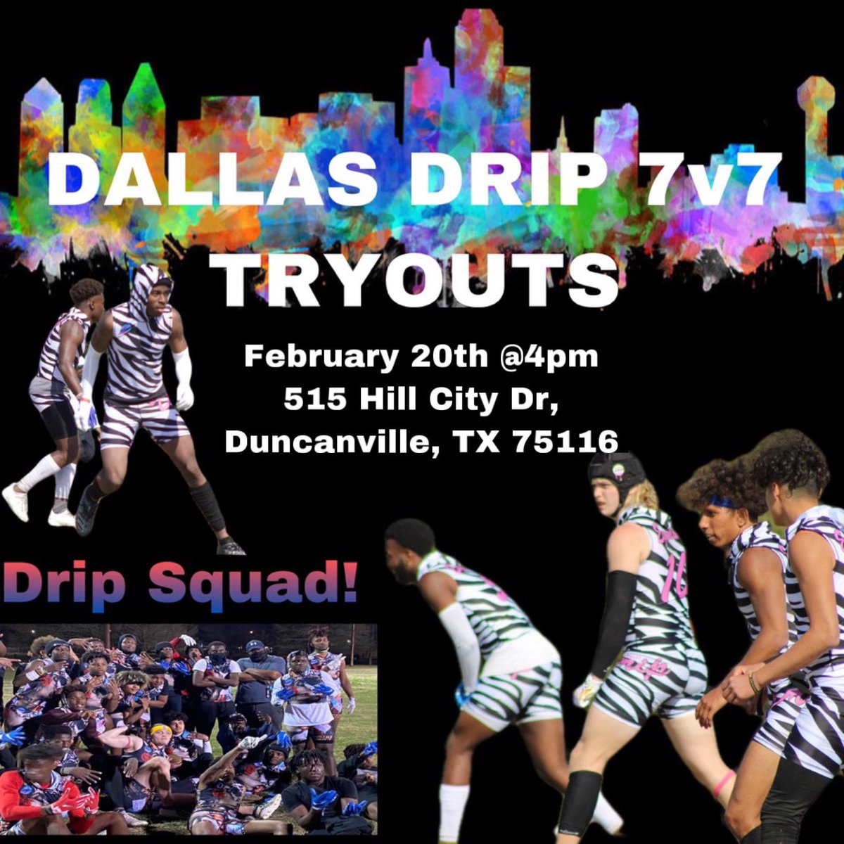 Dallas Drip 7vs7💧💦 tweet media