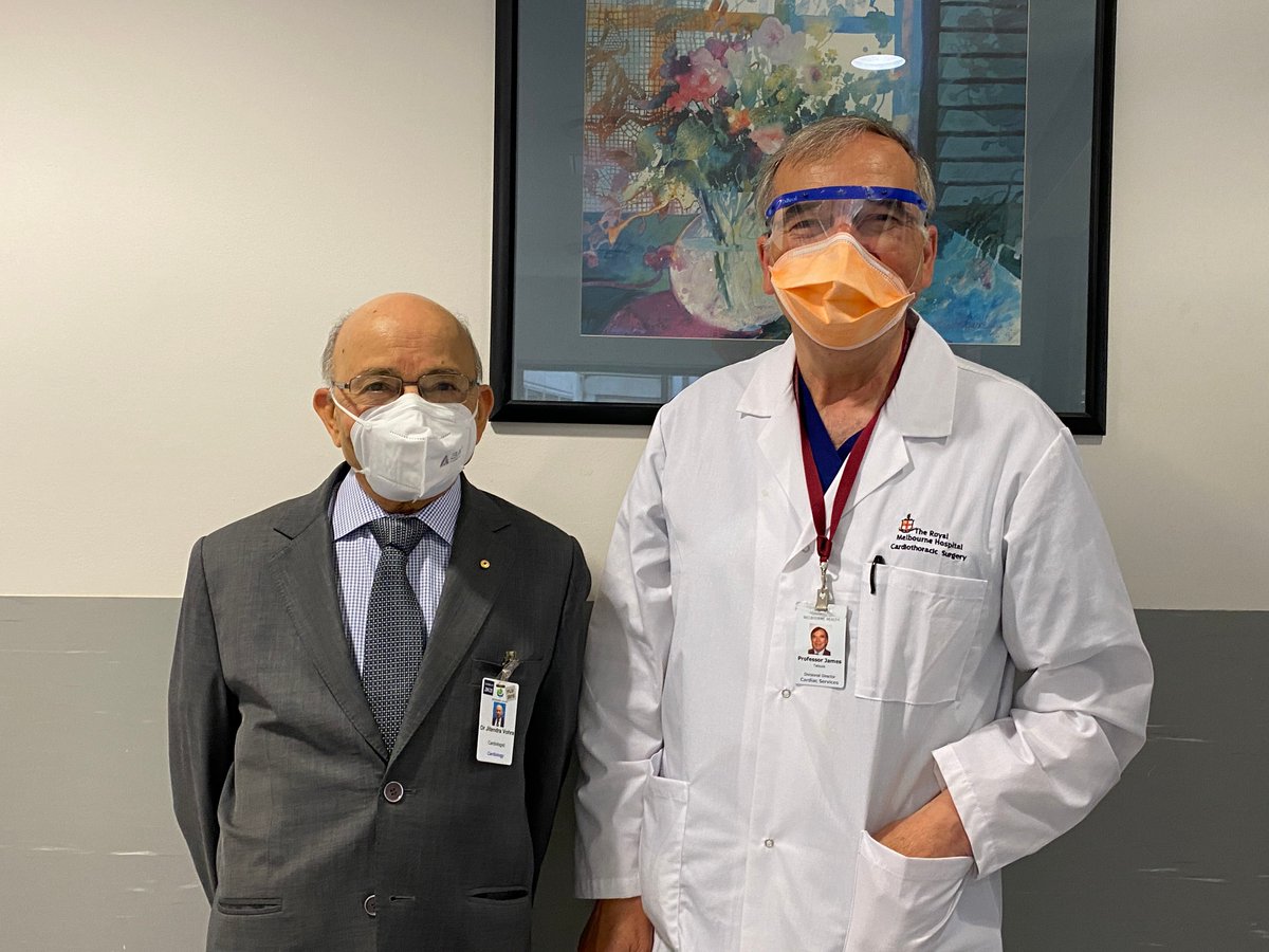 Happy Valentine's Day! RMH cupids Prof Vohra and Prof Tatoulis have a long history of putting broken hearts back together ❤️

In Feb 1984, the 2 surgeons implanted the first automatic implantable cardioverter defibrillator in Australia, saving lives from sudden cardiac arrest.