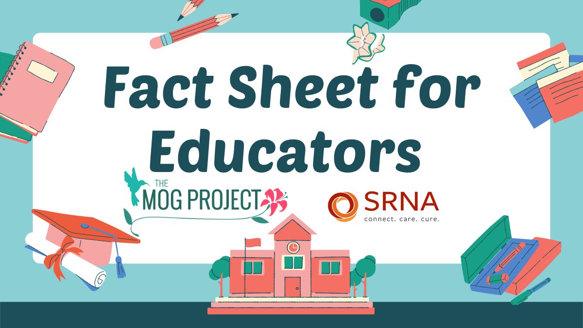 TheMOGProject's tweet photo. Are you a parent of a child with MOG-AD? If so, you will love our UPDATE to the Fact Sheet for Educators!
In collab w/the @wearesrna and Dr. Brenda Banwell, this sheet for your child's teachers is 🤗!
👉https://t.co/cVWUnHD0bO
#FactSheetForEducators #DrBrendaBanwell #MOGAD #MOG https://t.co/nzF3CUOGBp