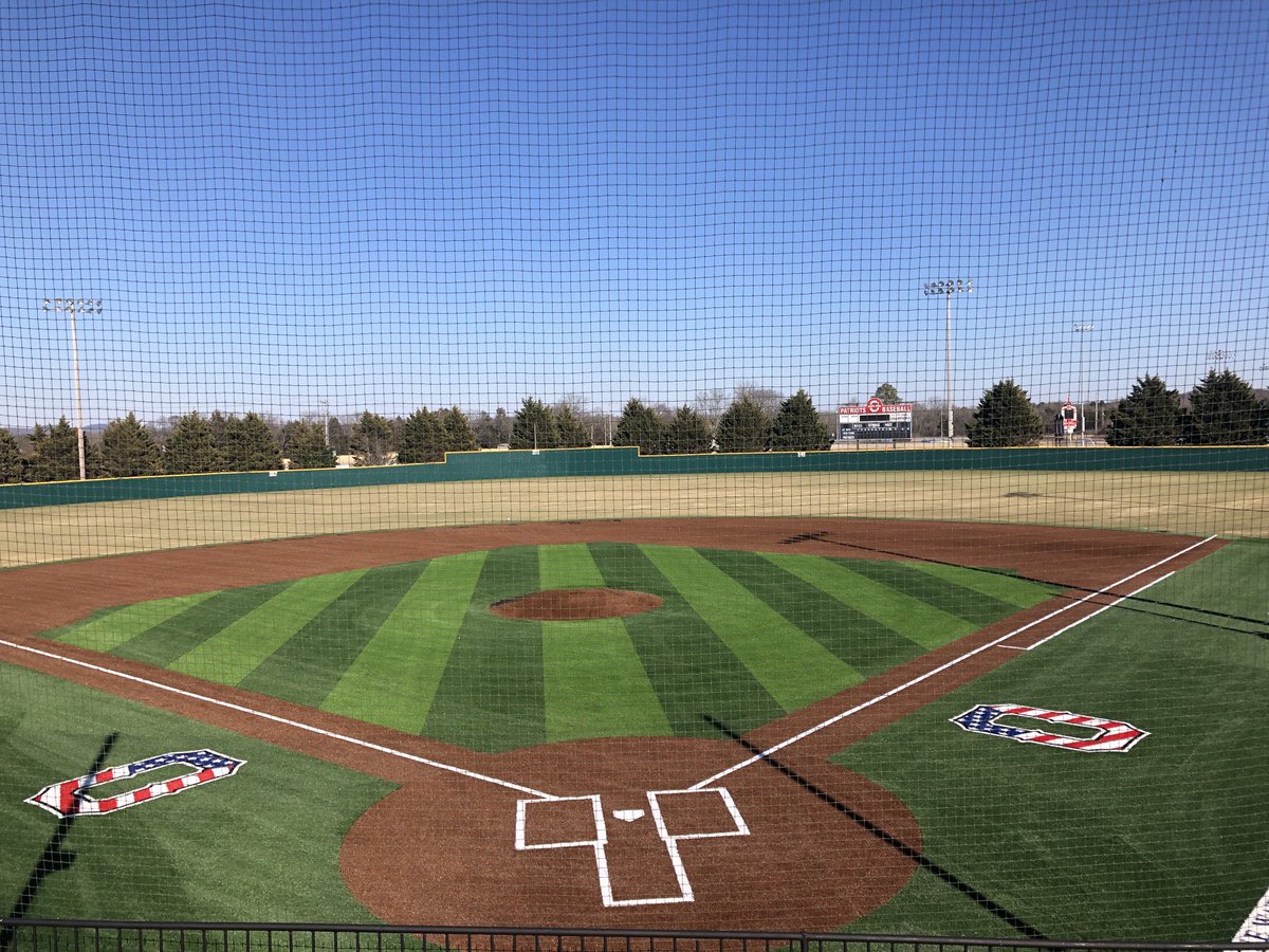OHS Patriot Baseball (@oaklandpatriots) on Twitter photo Ready for Monday! Field is looking great! Project almost complete. <a href="/Lou2231/">Lou Warner</a> <a href="/warnersathconst/">Warner Athletic</a> <a href="/shawsportsturf/">Shaw Sports Turf</a> Ready for Monday! Field is looking great! Project almost complete. <a href="/Lou2231/">Lou Warner</a> <a href="/warnersathconst/">Warner Athletic</a> <a href="/shawsportsturf/">Shaw Sports Turf</a>