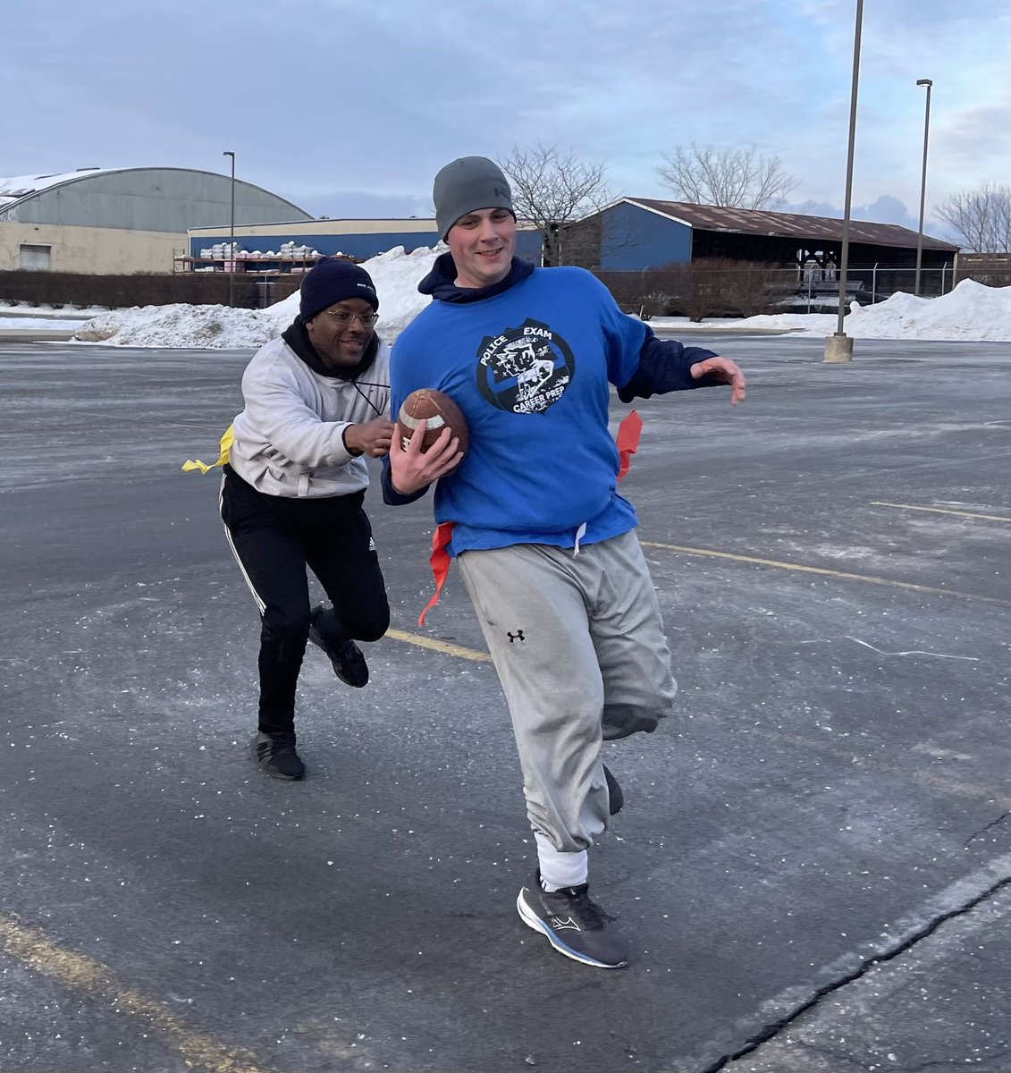 Police_Prep's tweet photo. What Super Bowl? Today we held our annual Future LEO Bowl in the frozen tundra Rochester, NY. #futureleobowl3 #mentoringmatters https://t.co/Xno32MJ4Sm