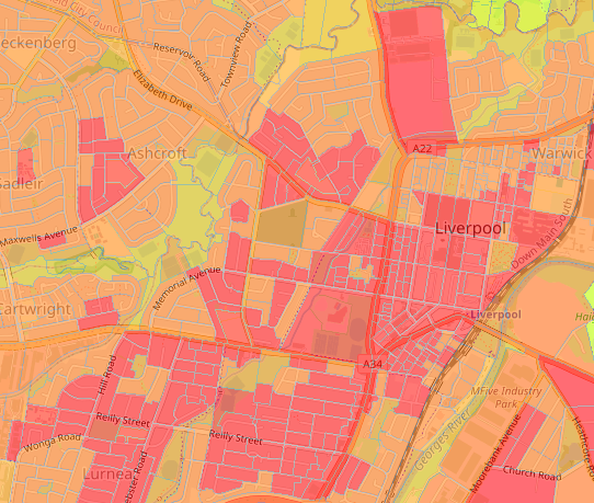 Are you in #Sydney and interested in the #UrbanHeatIsland impacts in your suburb? Use this NSW Gov SEED map to look at which areas of the city and your neighbourhood are most impacted. 

geo.seed.nsw.gov.au/Public_Viewer/…