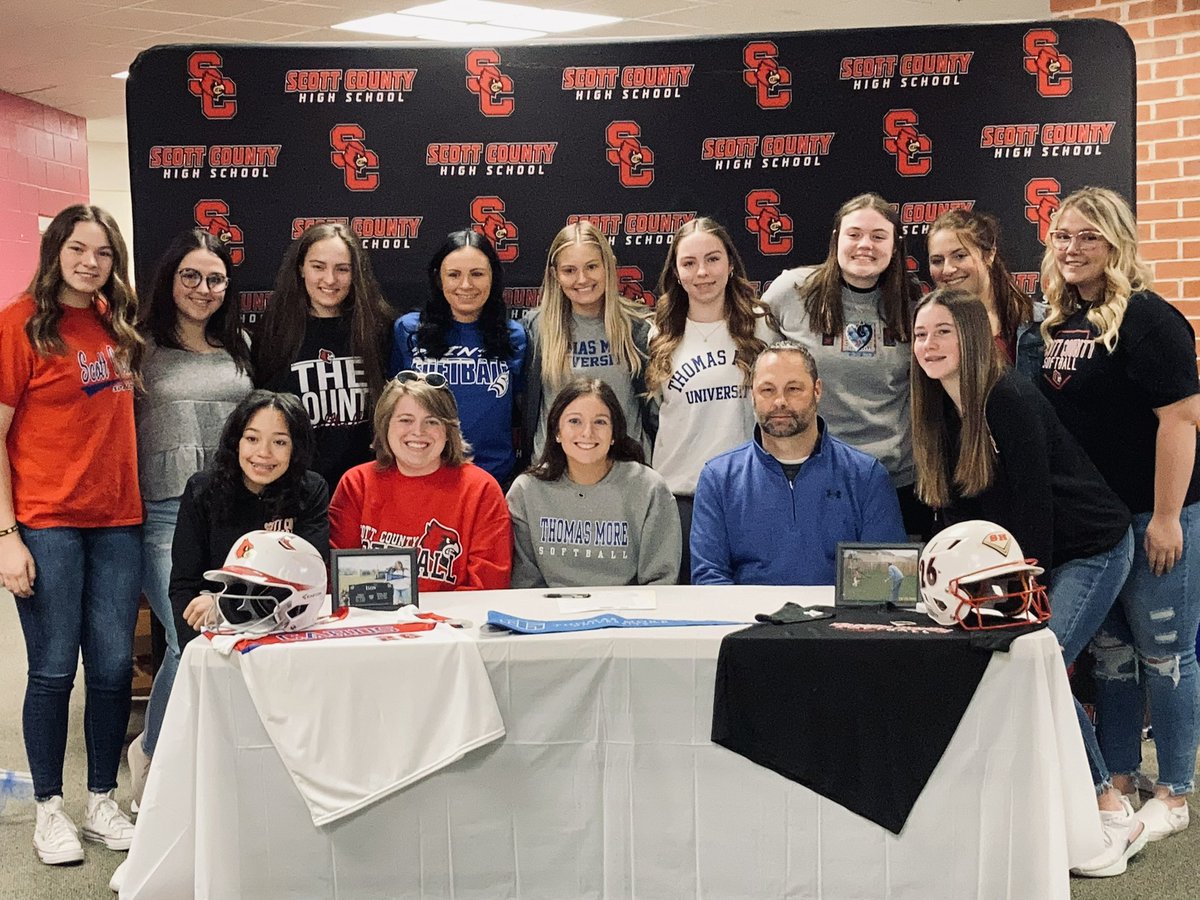 It’s official!!! Thank you so much <a href="/TMU_Softball/">Thomas More University Softball</a> for this opportunity!! Thank you to everyone who has helped and supported me through this process. So excited to see what the future holds💙🤍 <a href="/04_house/">Smash House 04 Premier</a> <a href="/sccardssoftball/">scladycardssoftball</a>