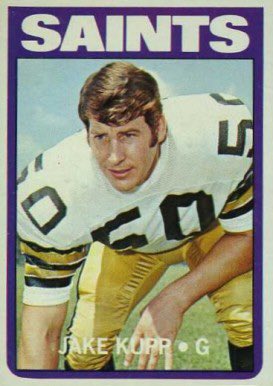 Mediagig's tweet image. #CooperKupp grandfather, #JakeKupp, blocked for #ArchieManning #NewOrleansSaints. #LARams @Saints #SuperBowl #Nfl