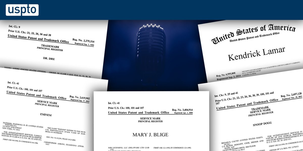 What do <a href="/drdre/">Dr. Dre</a>, <a href="/Eminem/">Marshall Mathers</a>, <a href="/kendricklamar/">Kendrick Lamar</a>, <a href="/maryjblige/">Mary J. Blige</a>, and <a href="/SnoopDogg/">Snoop Dogg</a> have in common? They protect their brands with registered trademarks! Oh, and the Super Bowl® halftime show, of course. #SBLVI #MarkTheCompetition